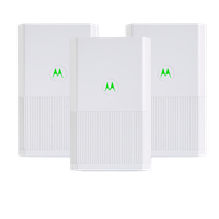 Motorola MH7023 Whole Home Mesh WiFi System (3-Pack, 1 Router and 2 Satellites)