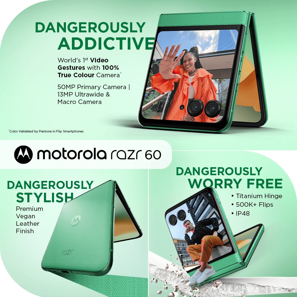 Top Flip Phone with Large External Display | Moto Razr 60 | Motorola IN