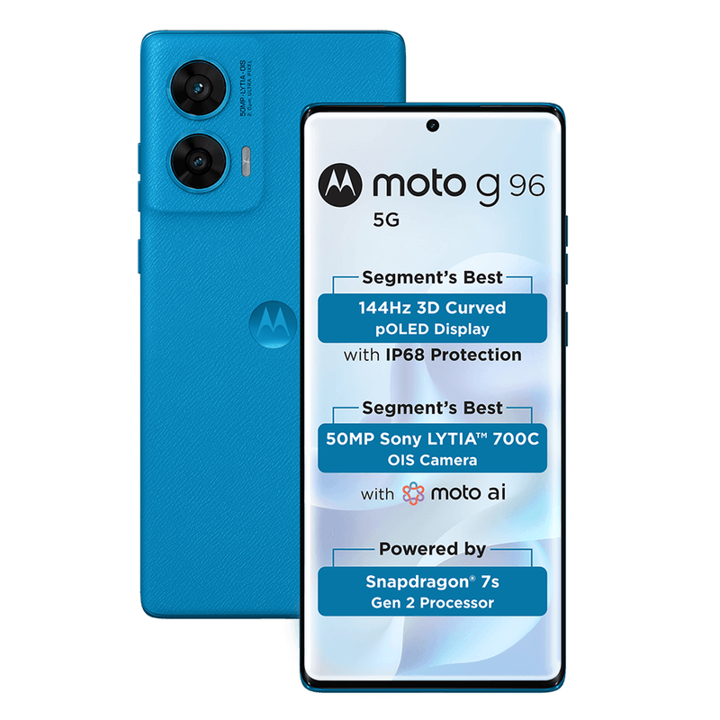 Motorola Phone with a 144Hz 3D Curved pOLED display | moto g96 5G | motorola  India
